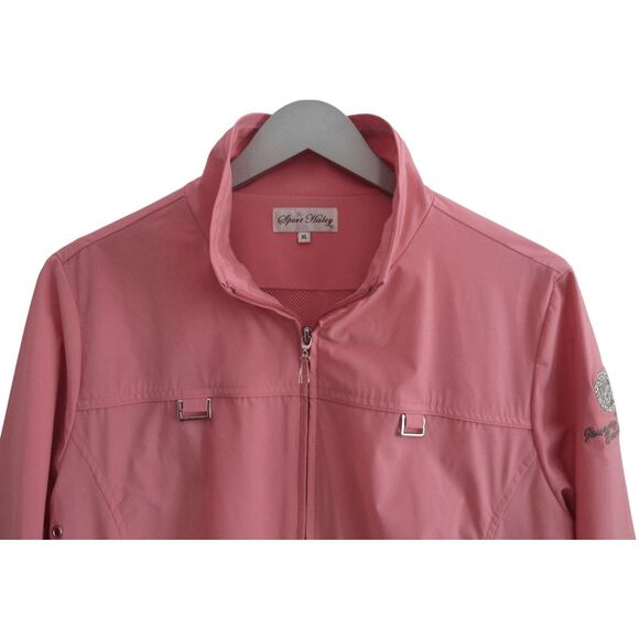 SPORT HALEY Size XL Pink Zip Front Jacket - Picture 2 of 5